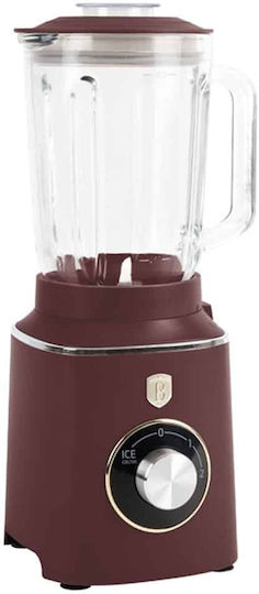 Berlinger Haus Μπλέντερ με Γυάλινη Κανάτα 1.5 lt 1000W Κόκκινο BH-9494