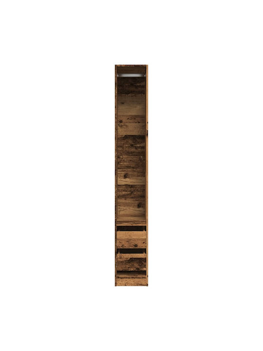 vidaXL Гардеробна стойка Кафяв 30x50x200см