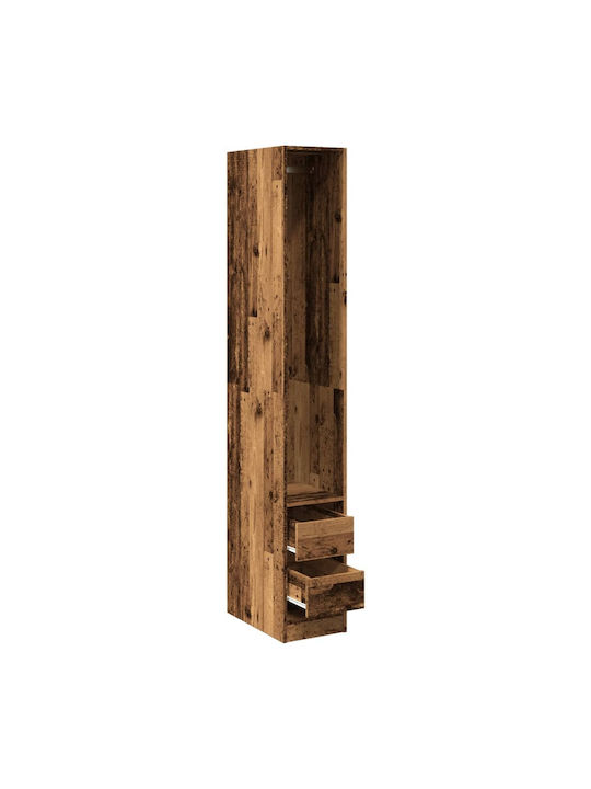 vidaXL Гардеробна стойка Кафяв 30x50x200см