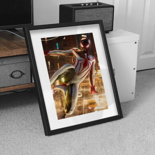 Walls Kids Wall Art Framed White Spiderman 20x30cm