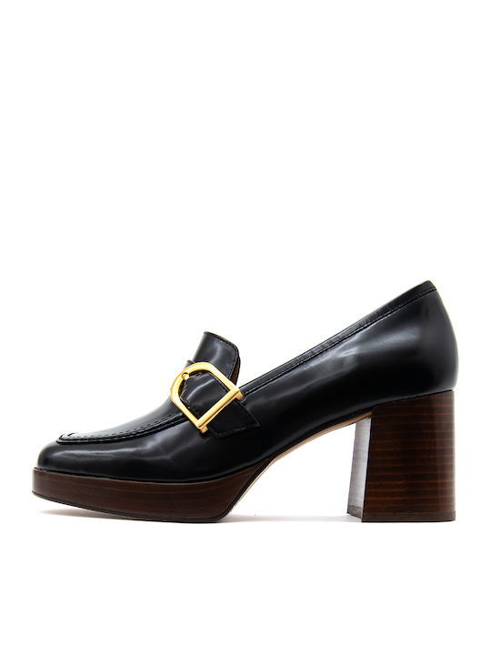 Angel Alarcon Leder Pumps mit Riemchen & hoher Absatz Schwarz Angel Alarcon Leder Pumps mit Riemchen & hoher Absatz Schwarz