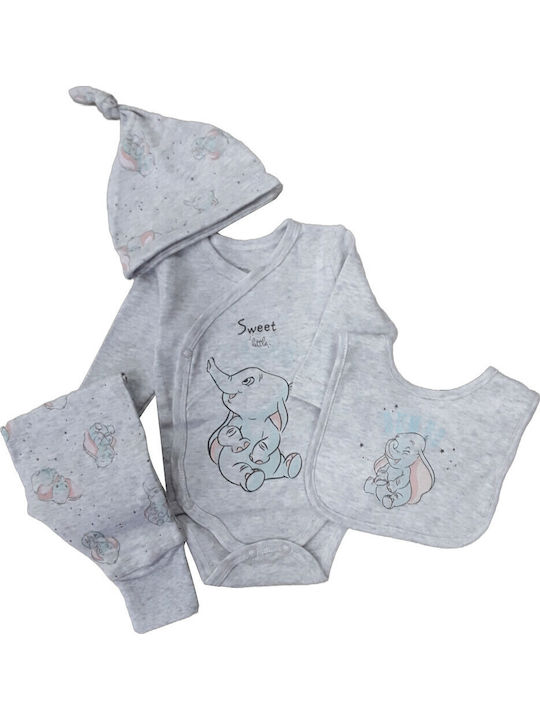 Disney Σετ Κορμάκι White Grey