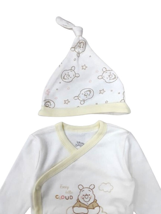 Disney Long-Sleeved with Pants Cream Light Yellow 4pcs