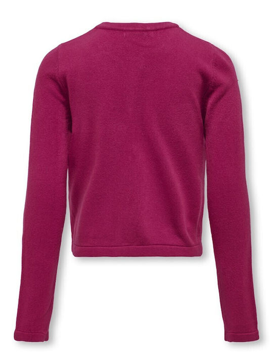 Kids Cardigan Fuchsia