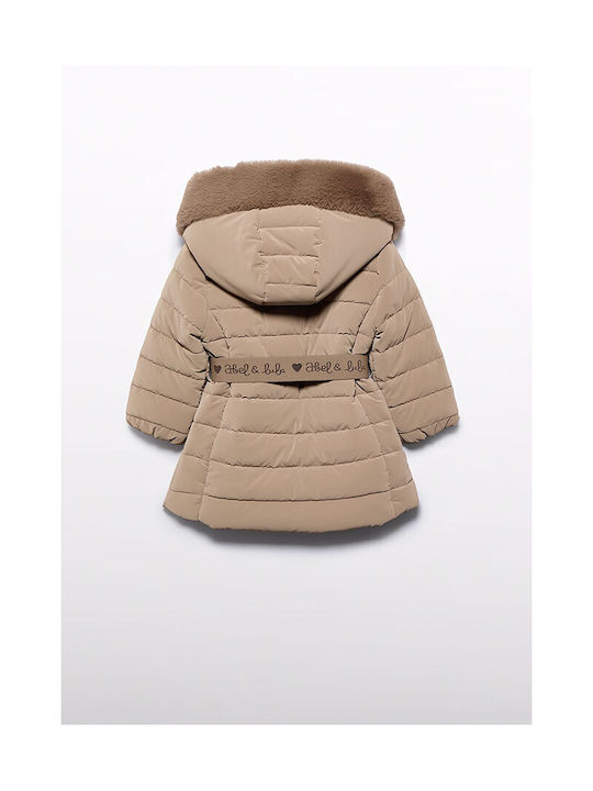 Abel & Lula Kids Casual Jacket with Hood Camel