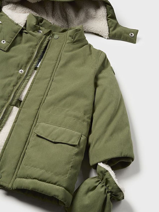 Kids' Parka with Hood Green