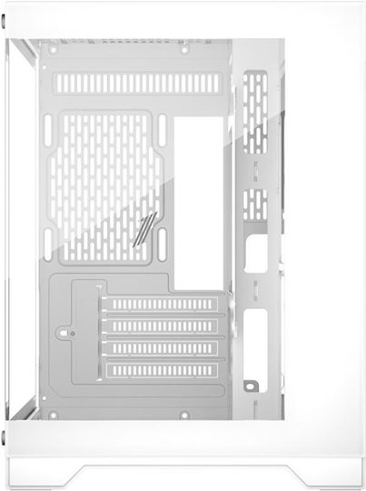 1STPLAYER MV5 Gaming Midi-Turm Computergehäuse Transparent White