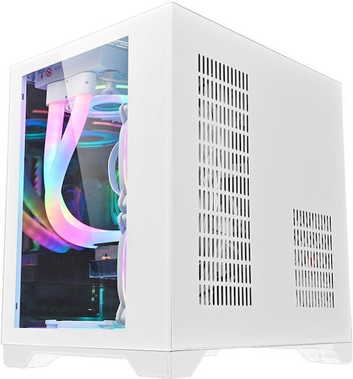 1STPLAYER MV5 Gaming Midi-Turm Computergehäuse Weiß