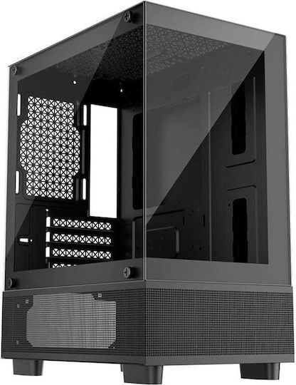 1STPLAYER Mi2-A Gaming Midi Tower Computer Case with Side Window Black