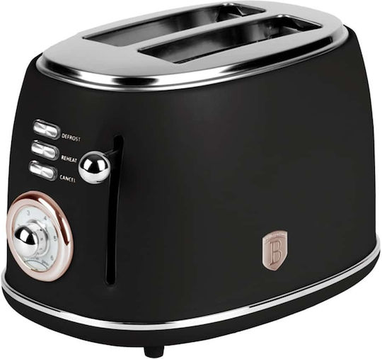 Berlinger Haus Prăjitor de pâine 2 sloturi 850W Negru