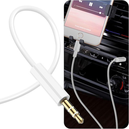LinQ Regular USB to Lightning / Type-C Cable Λευκό 1.2m (IP7759)