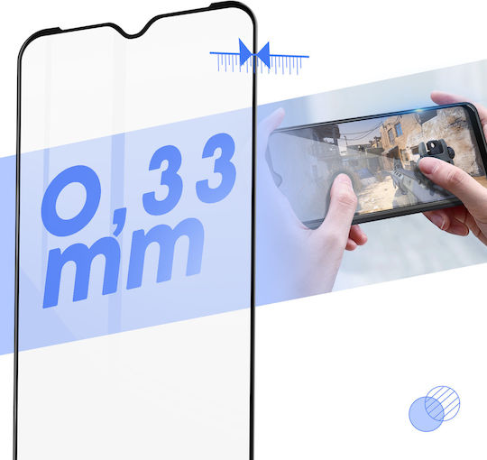Bigben Interactive 2.5D 0.33mm Tempered Glass Μαύρο (Redmi A1 / A1+ / A2 / A2+)