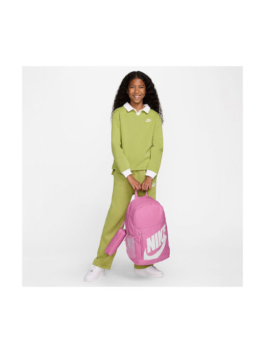 Nike Elemental School Bag Backpack Elementary, Elementary Pink with Water Bottle Holder 20Liters