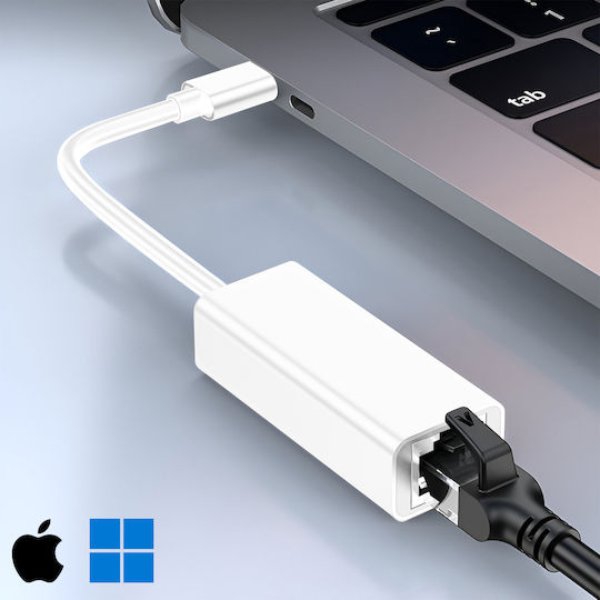 Avizar S-PC-1089 USB-C Адаптер за Мрежа с Проводно Свързване Gigabit Ethernet