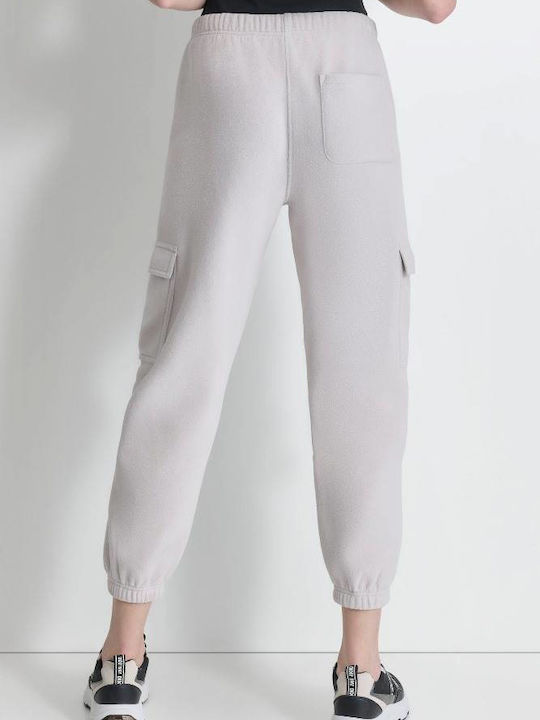 DKNY Damen-Sweatpants Jogger Oatmeal Vlies