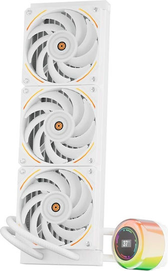 1STPLAYER CC360 Υδρόψυξη AIO CPU με 3 Ανεμιστήρες 120mm και ARGB Φωτισμό Λευκή
