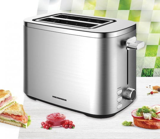 Heinner Φρυγανιέρα 2 Θέσεων 800W Inox