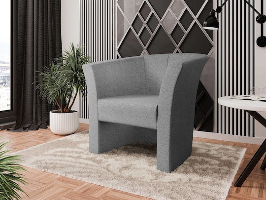 Πολυθρόνα Niko 71x65x76cm Γκρι