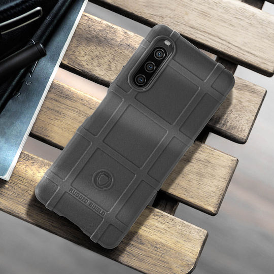 Case Sony Xperia 10 V 10 Vi Antishock Relief Pattern Silicone Black