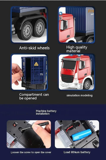Camion cu remorcă telecomandat 1:24 2.4g Radio Control Jhbph11251p