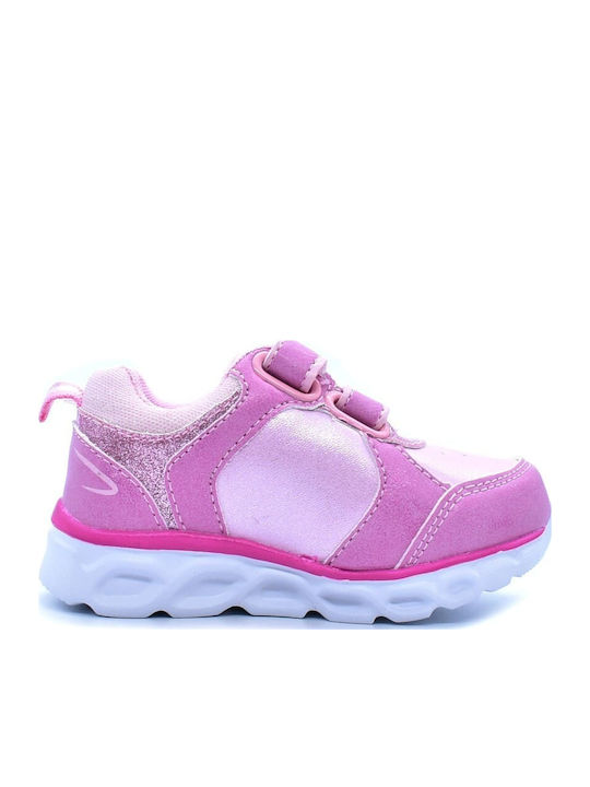 Unicorn Kids Sneakers Anatomic with Scratch & Lights Fuchsia