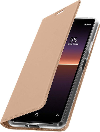 Slim Flip Wallet Case Business Series for Sony Xperia 10 2 in Rose Gold