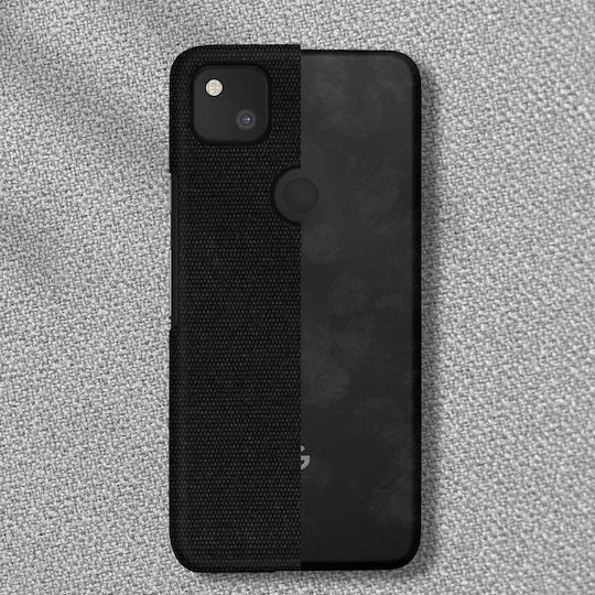 Cover Google Pixel 4a Hard Rigid Fabric Finish Anti-tracking Washable Black