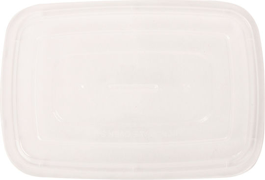 Plastic Food Containers Microwave Lid 1.250ml 5 Pieces