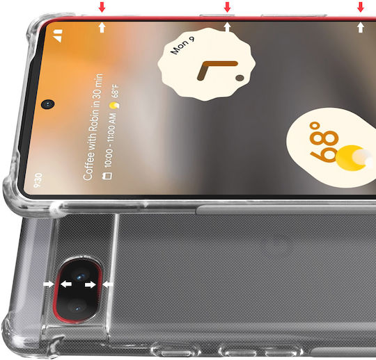 Google Pixel 6a Protection Pack Reinforced Case + Tempered Glass Transparent