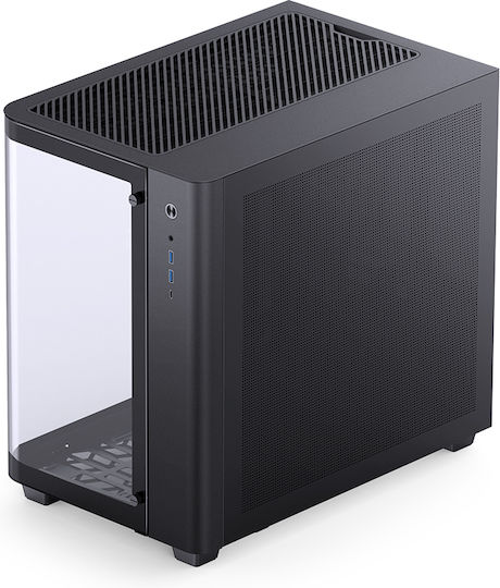 Jonsbo TK-3 Gaming Midi Tower Κουτί Υπολογιστή με Πλαϊνό Παράθυρο Μαύρο