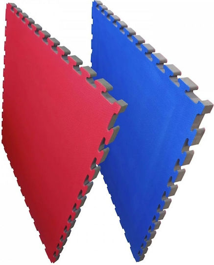 Olympus Sport Double Sided Red/Blue Puzzle Gym Mat 100x100x3cm 1 Piece