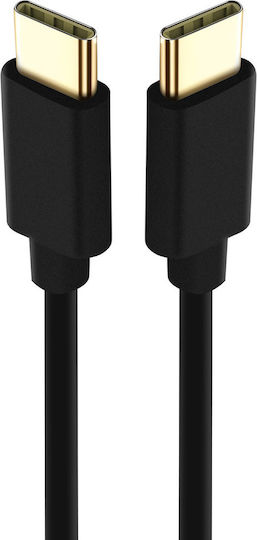 Avizar USB 2.0 Kabel USB-C männlich - USB-C Power Delivery (PD) Schwarz 2m DATAC-2MFC-BK-C2C