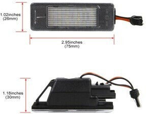 Σετ 2 Λάμπη Numar Led Fiat Ulysse Scudo
