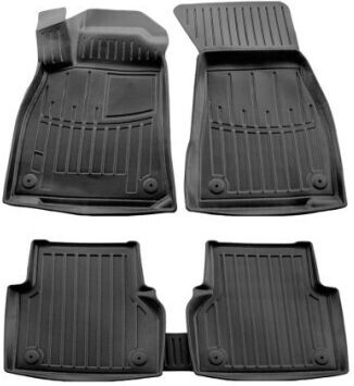Umbrella Satz Vorder- und Hintermatten 4Stück aus Gummi für Citroen C8 Audi A6 2018+ Schwarz