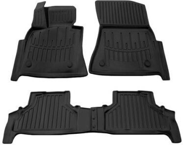Satz Gummifußmatten Wannenform Regenschirm BMW X6 E71 2008-2014