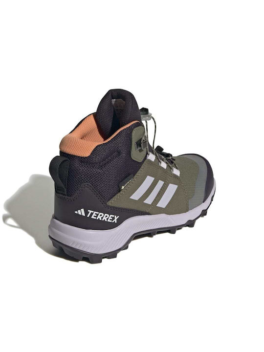 Adidas Παιδικά Μποτάκια Πεζοπορίας Terrex Mid Αδιάβροχα Χακί