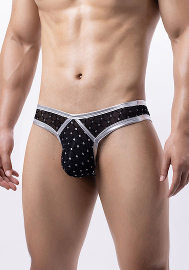 Comfort Ανδρικό Sexy String Μαύρο