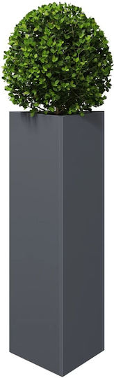 vidaXL Set of 2 Metallic Flower Pots Anthracite 30cm
