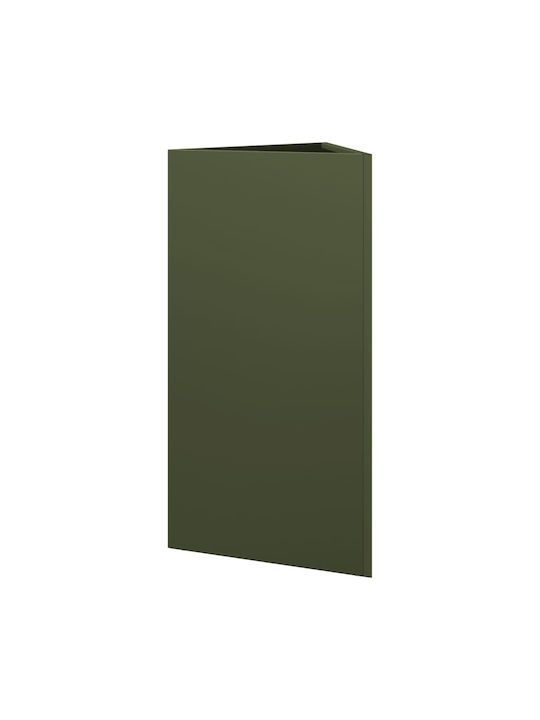 vidaXL Γλάστρα Μεταλλική Λαδί 40x34.5x70εκ.