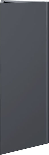 vidaXL Set of 2 Metallic Flower Pots Anthracite 30cm