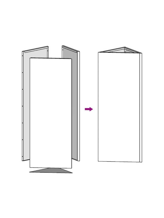 vidaXL Γλάστρα Μεταλλική Λαδί 40x34.5x70εκ.