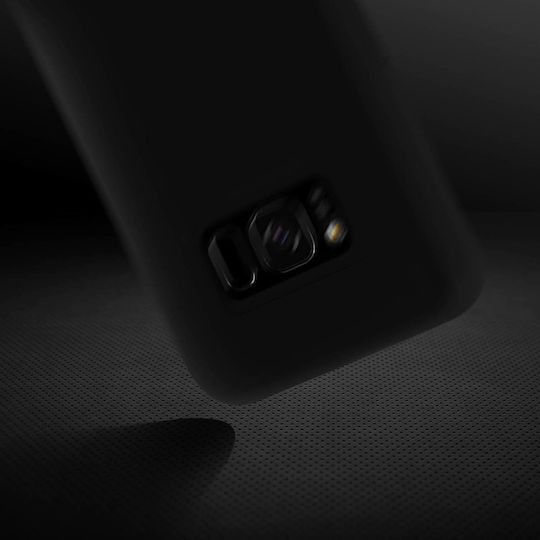 Samsung Galaxy S8 Silicone Semi-rigid Case Soft Touch Matte Finish Black