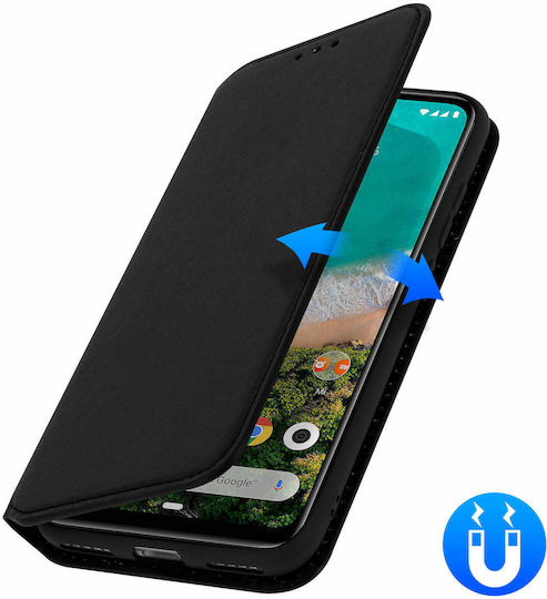 Klassische Edition Standhülle Kartenfach Xiaomi Mi A3 Schwarz