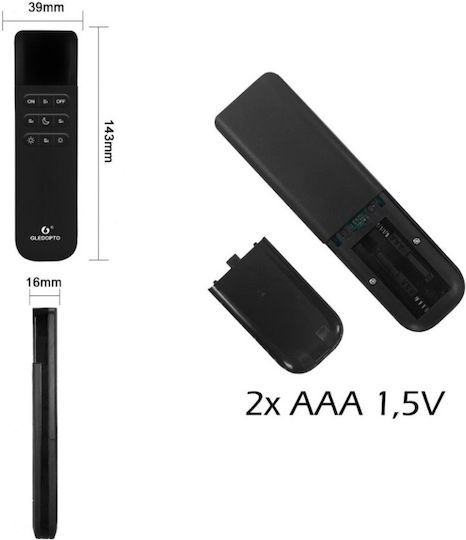 Τηλεχειριστήριο Gledopto Gl-rc-001wl Wled