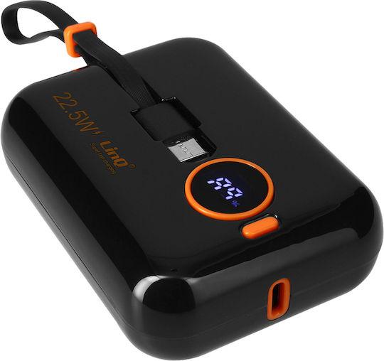 LinQ TT13803 Power Bank 15000mAh 22.5W mit USB-C Ausgangsanschlüsse Schwarz