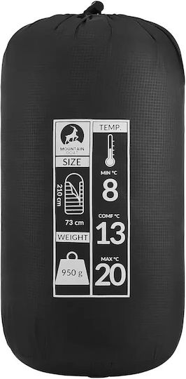 4FIZJO Sleeping Bag Μονό Μαύρος