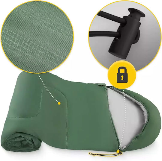 4FIZJO Schlafsack Einzeln Green