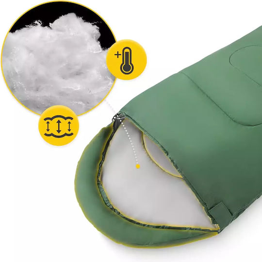 4FIZJO Schlafsack Einzeln Green