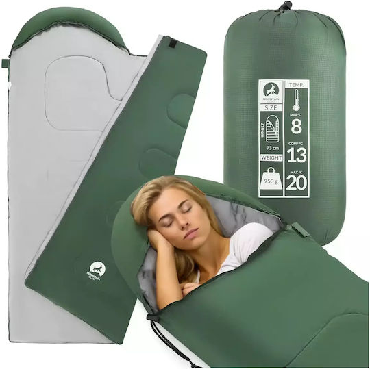 4FIZJO Schlafsack Einzeln Green