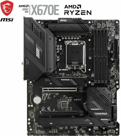 MSI MAG X670E Tomahawk WIFI Motherboard ATX with AMD AM5 Socket
